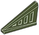 Tile 1 x 6 tail, vented and skewed backward, right