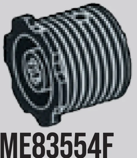 Winch spool half, left in Black