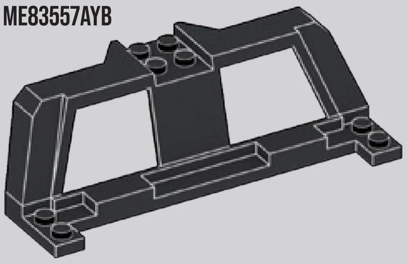 Windscreen 12 x 3 open frame in Gray, Dark Charcoal