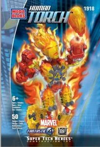 Original packaging for 1918 Human Torch Tech-Bot