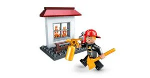 Original packaging for 2497 Fire Rescue Hero Pack