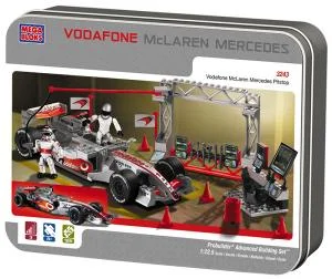 Original packaging for 3243 Vodafone McLaren Mercedes Pitstop