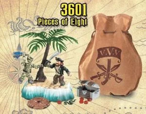 Original packaging for 3601 Pieces of Eight