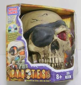 Miscellaneous: themed packaging, skull, front with black bandana