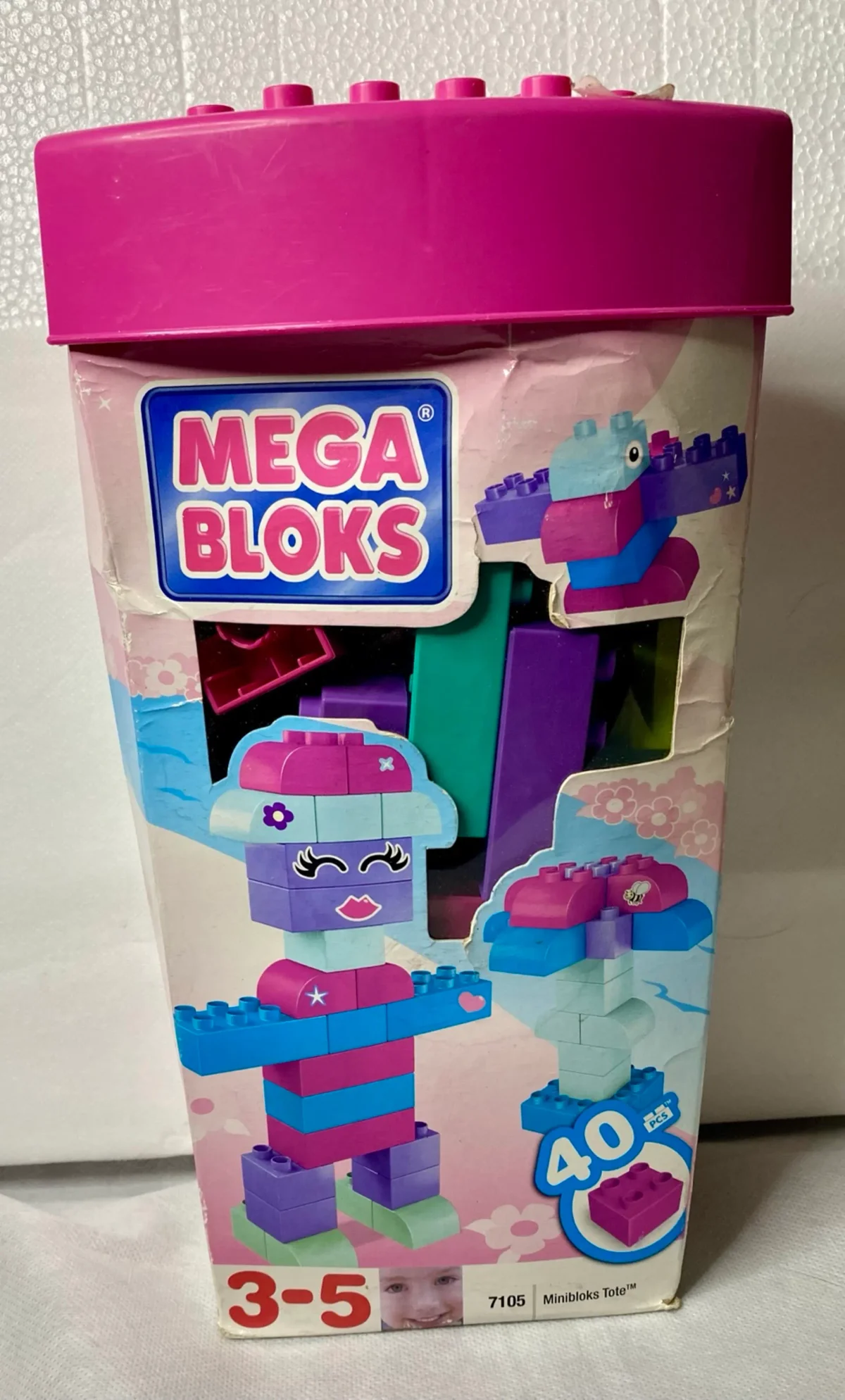 Original packaging for 7105 Mini, Purple Tote
