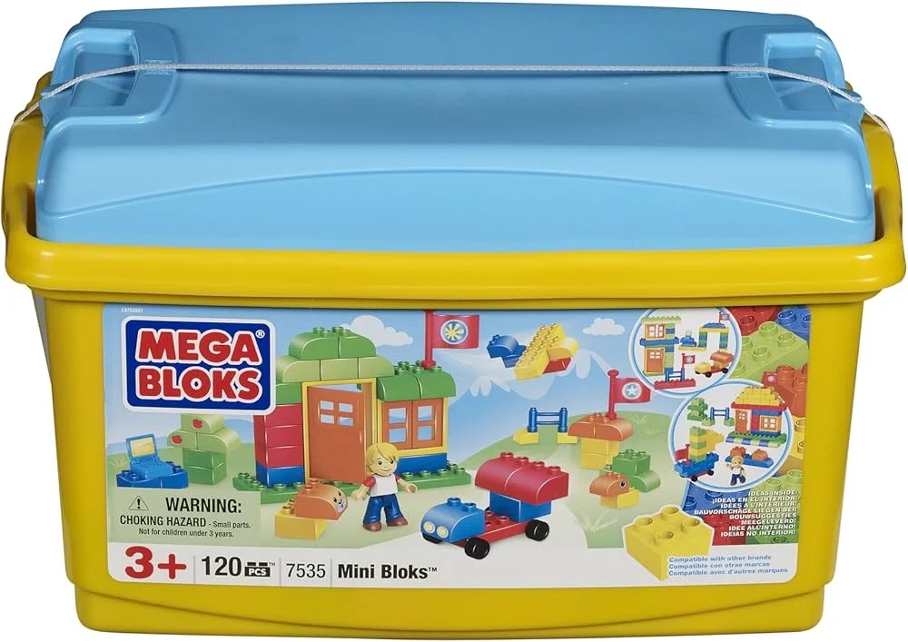 Mini Bloks Tub, Yellow, Large