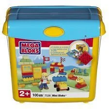 Original packaging for 7539 Mini Bloks Tub, Yellow
