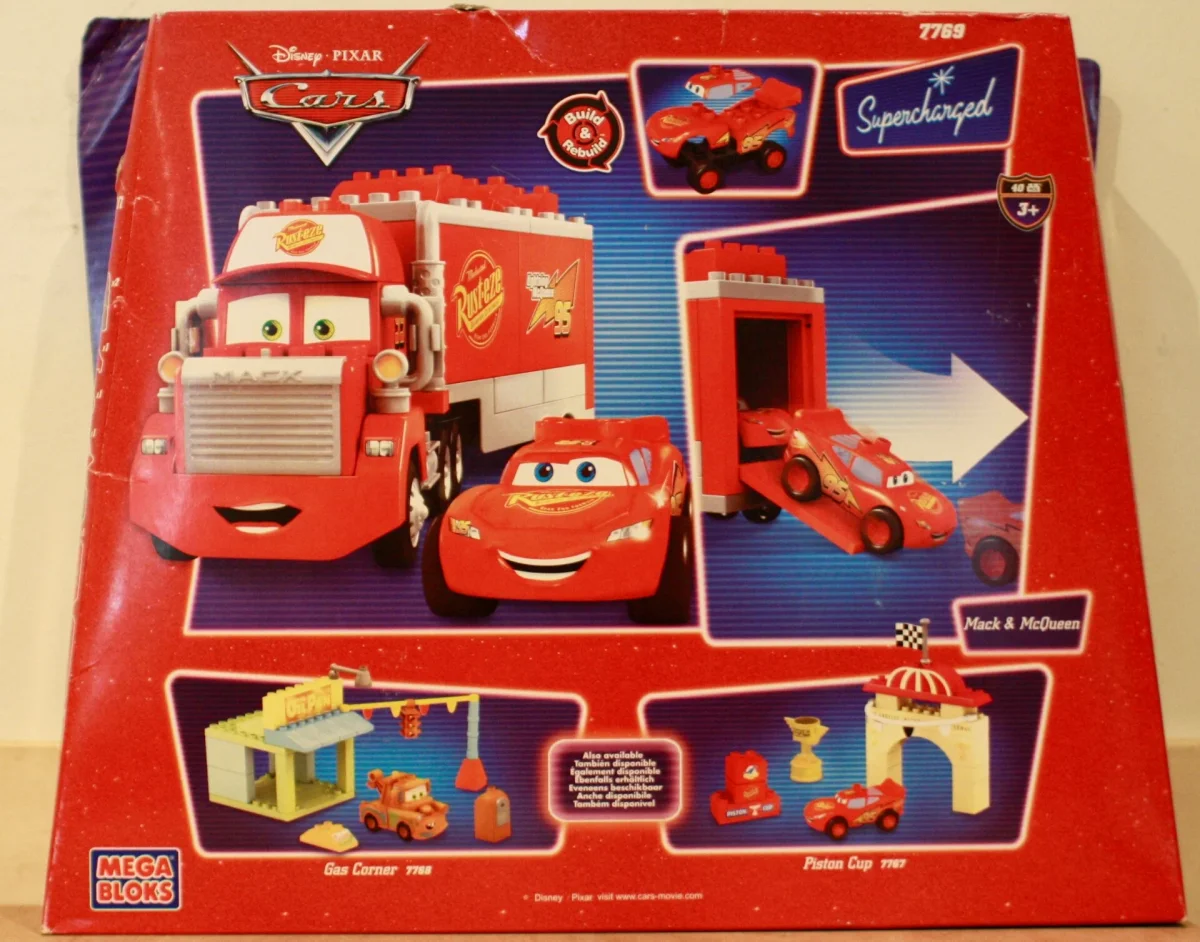 Original packaging for 7769 Mini, Cars, Mack & McQueen