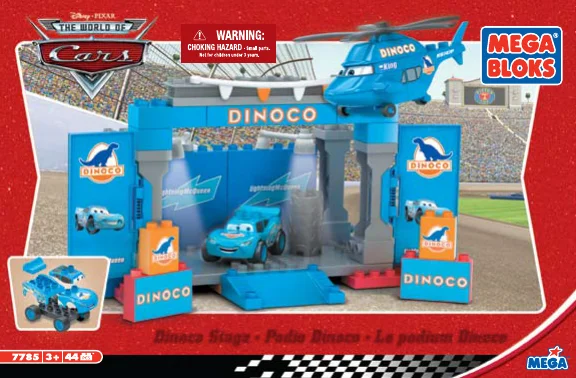 Original packaging for 7785 Mini, Cars, Dinoco Stage