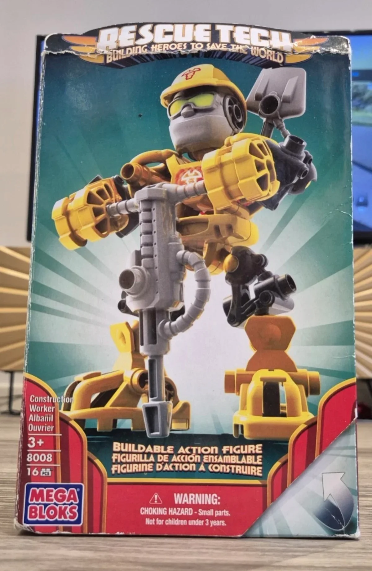 Original packaging for 8008 Construction Worker