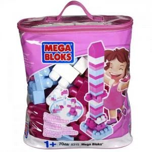 Original packaging for 8315 Mega Bloks Pink Bag 70pc