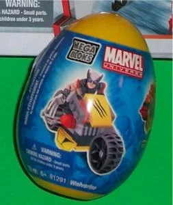 Themed set packaging, plastic egg, top