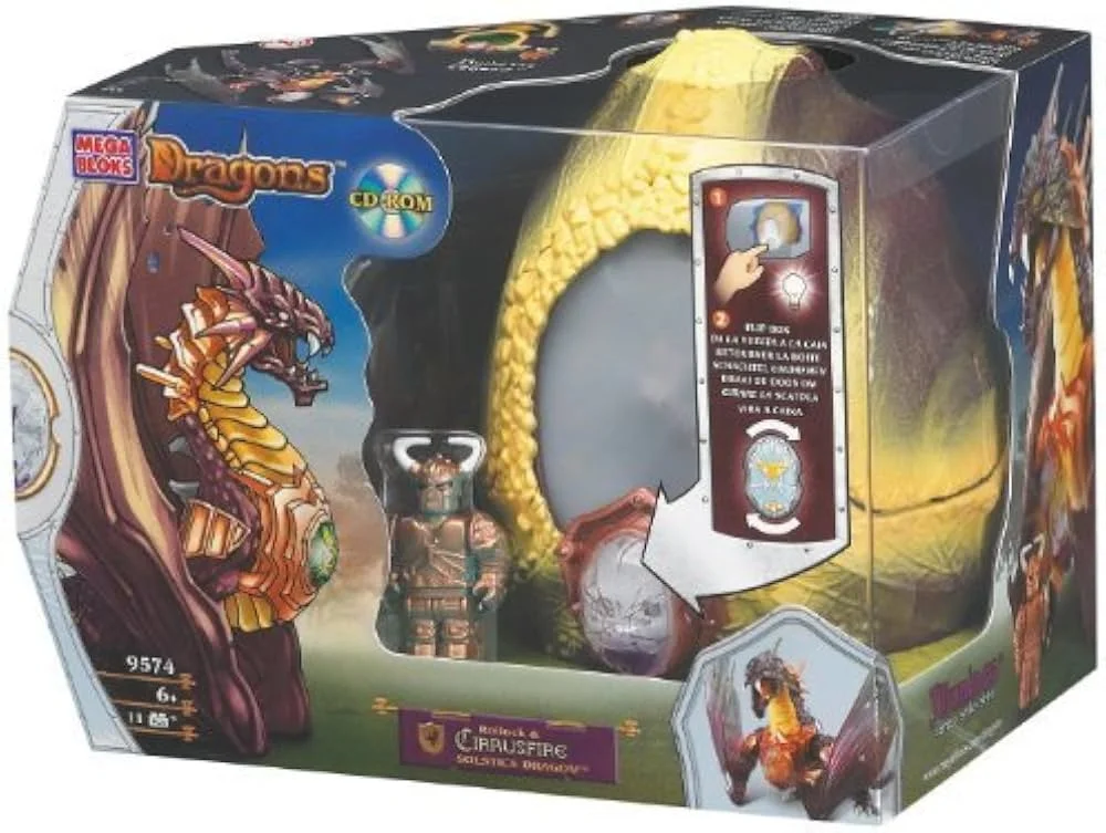 Original packaging for 9574 Rollock & Cirrusfire Solstice Dragon