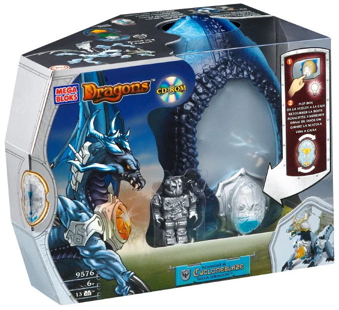 Original packaging for 9576 Kronstand & Cycloneblaze Nova Dragon
