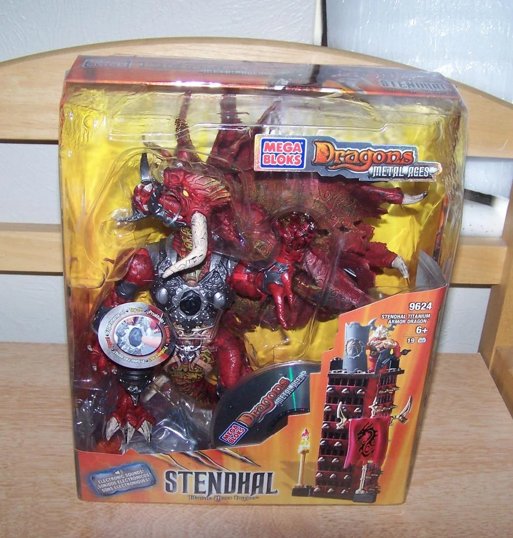 Original packaging for 9624 Stendhal Titanium Armour Dragon
