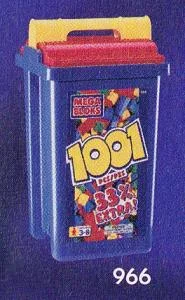 Original packaging for 966 1001 pcs primary colors bucket