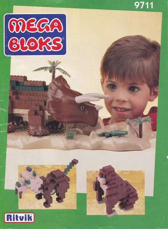 Original packaging for 9711 Triceratops