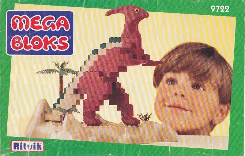 Original packaging for 9722 Parasaurolophus