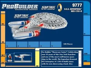 Instruction booklet for 9771 USS Enterprise