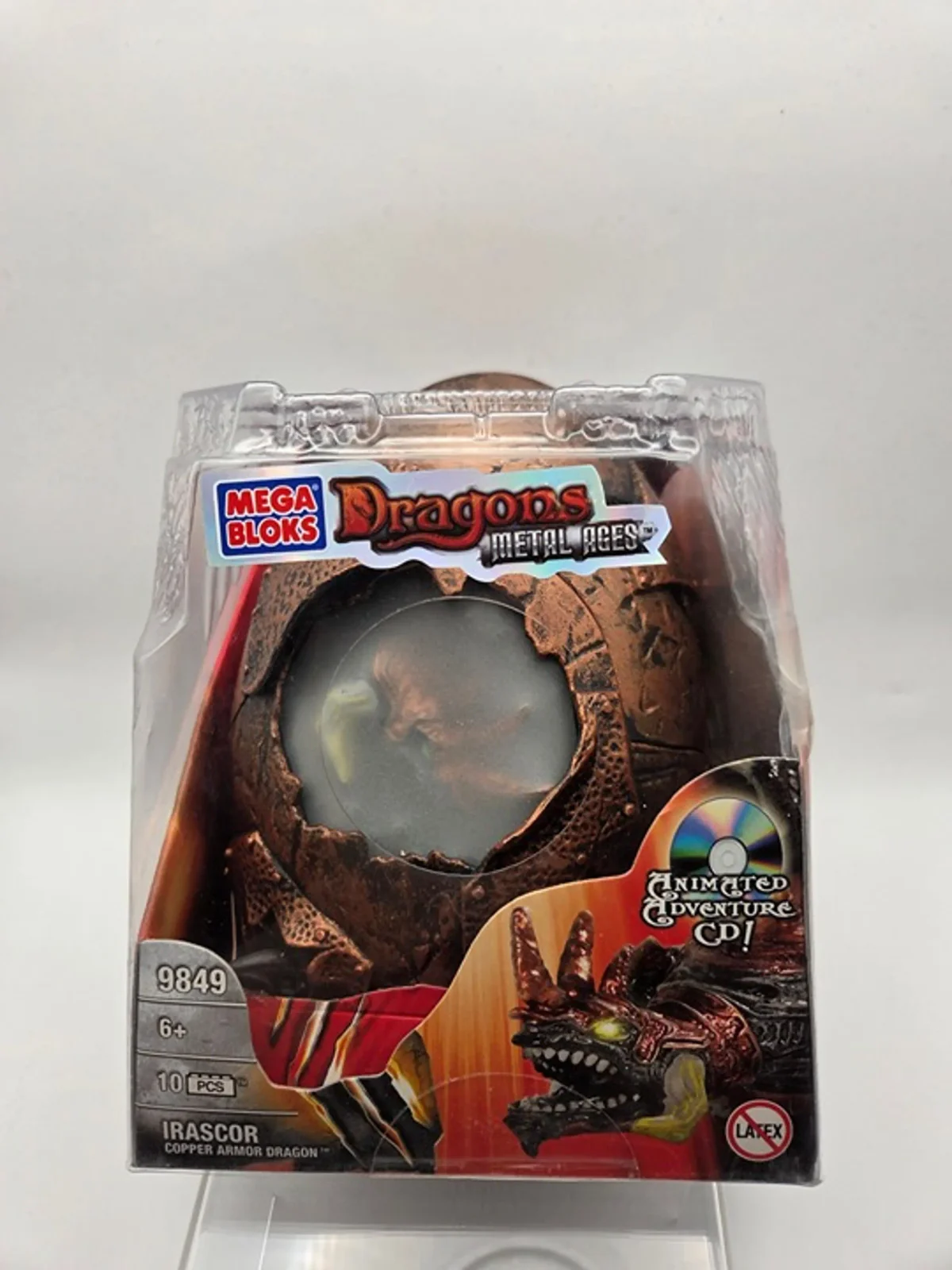 Original packaging for 9849 Irascor Copper Armour Dragon