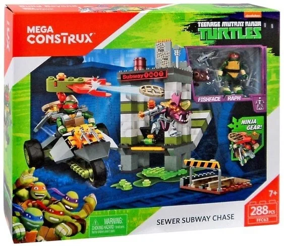 Instruction booklet for FFC63 Teenage Mutant Ninja Turtles Sewer Subway Chase
