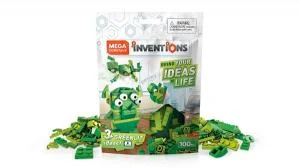 Green Brick Building Set in Multicolored