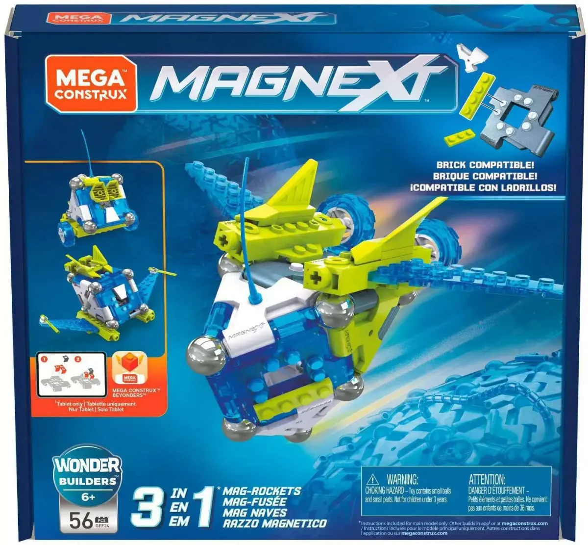 Original packaging for GFF24 3-in-1 Mag-Rockets