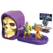Themed set packaging, rear baseplate section of Skeletor head in Gray, Dark (Flake)