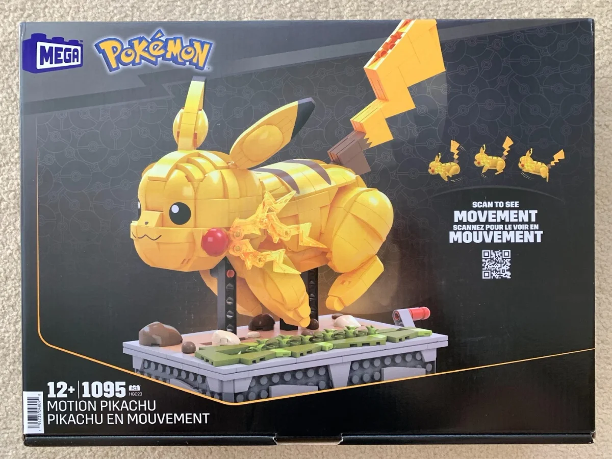Instruction booklet for HGC23 Pokemon Motion Pikachu Building Set