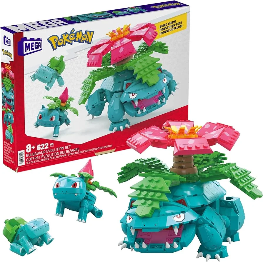 Bulbasaur Evolution Set in Multicolored