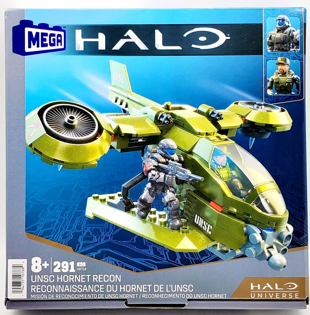 Instruction booklet for HKT18 Halo UNSC Hornet Recon