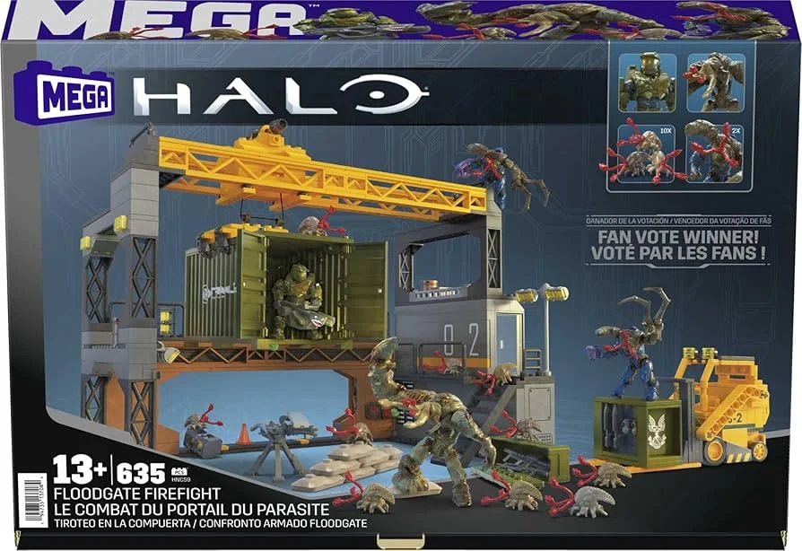 Original packaging for HNC59 Halo Floodgate Firefight Building Toy Kit