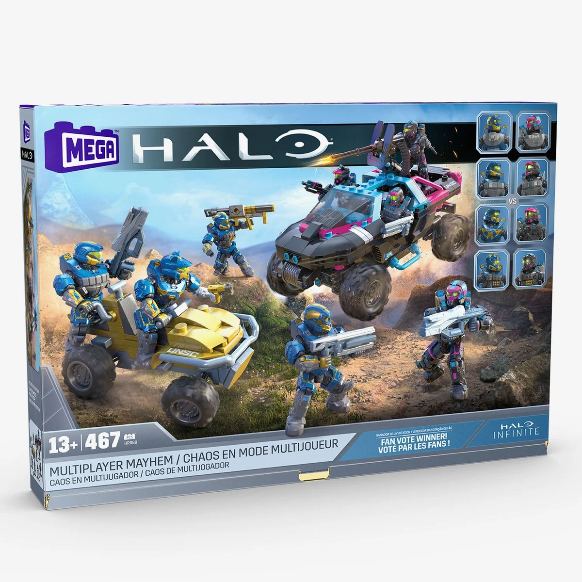 Instruction booklet for HRR68 Halo Multiplayer Mayhem Building Toy Kit