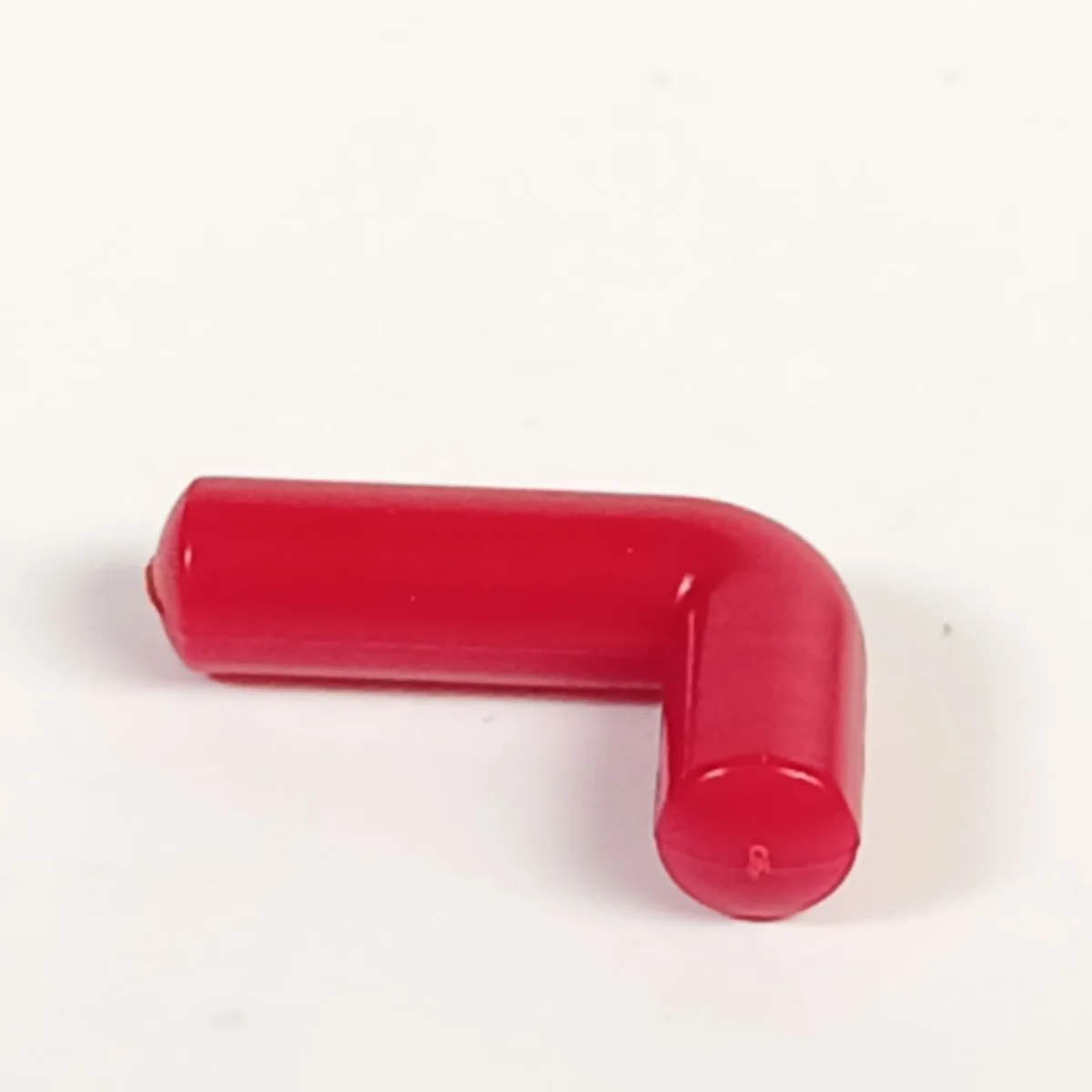 Connector: rod, small, elbow, asymmetrical in Red, Flame
