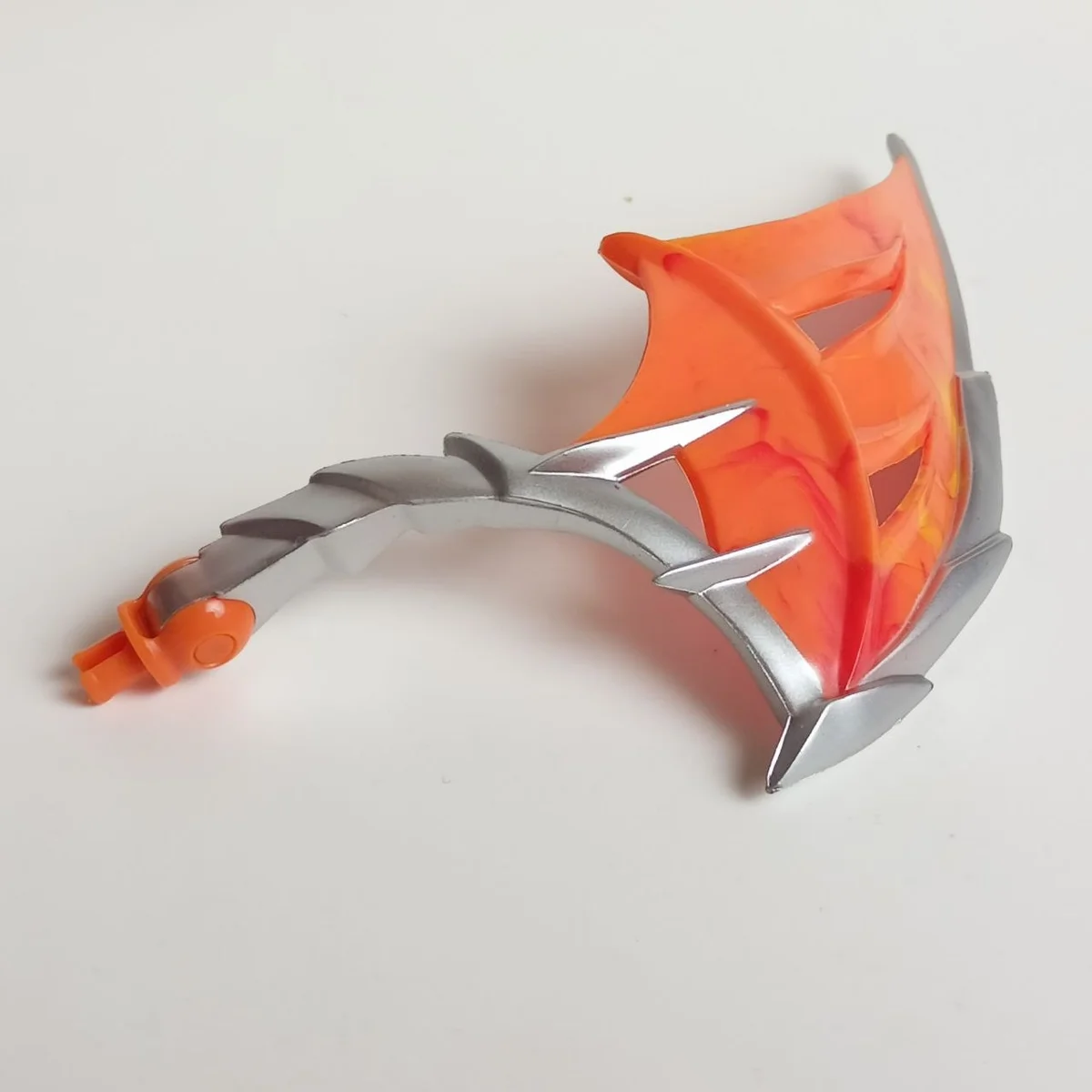 Left dragon wing with hinge joint and metalic silver arm pattern