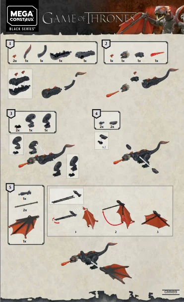 Instruction booklet for GMN99 Drogon