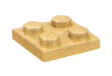 Plate 2 x 2 in Gold, Bright (Metallic)