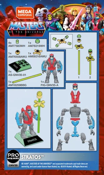 Instruction booklet for GNV35 Stratos