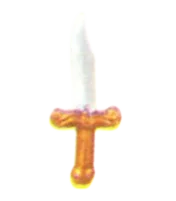 Weapon, Melee: knife, bronze grip in Multicolored