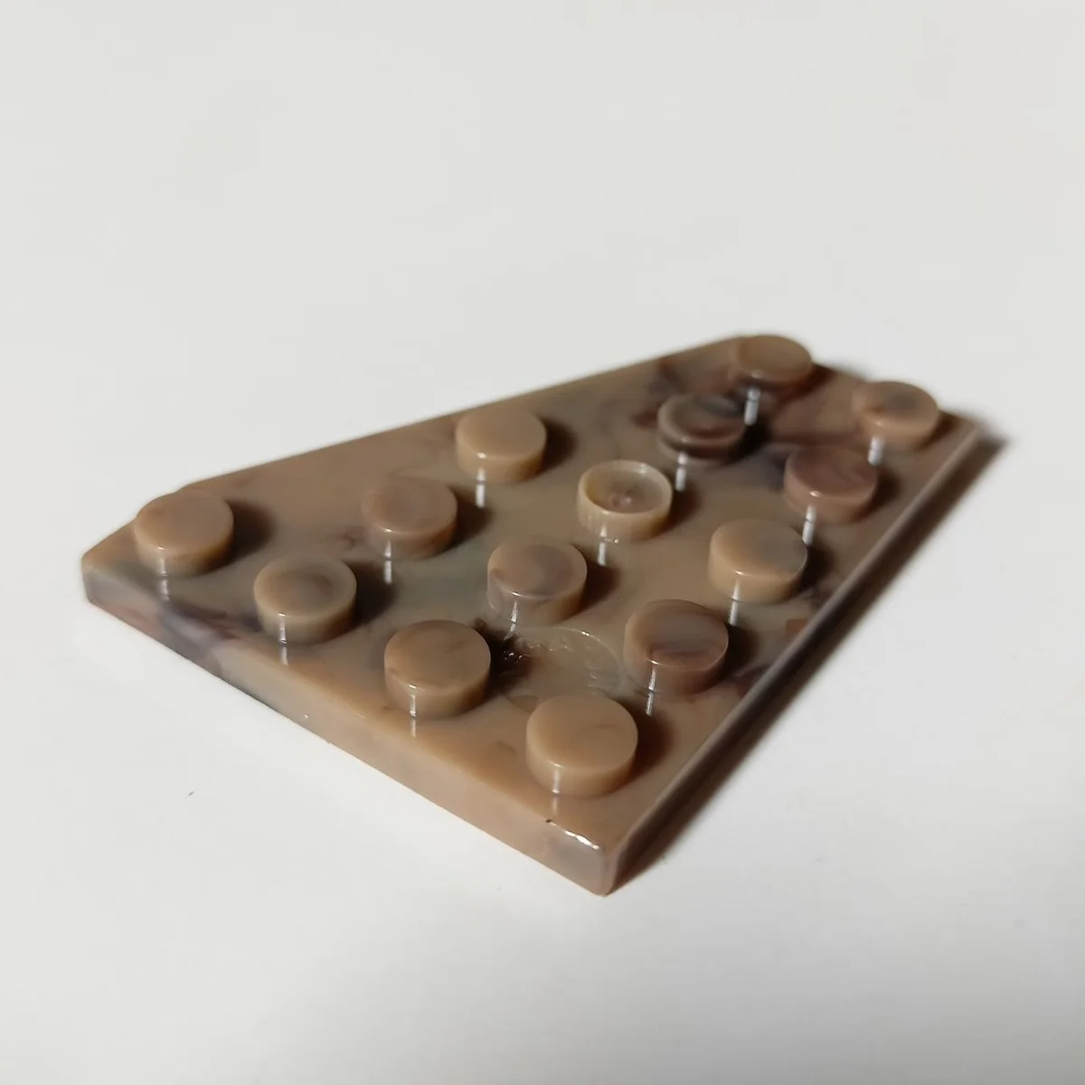 Wedge Plate 4 x 5 without left corner in Sand, Dark (Camo)