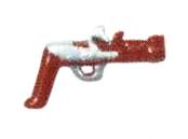 Weapon, Firearm: pistol, cap and ball in Multicolored