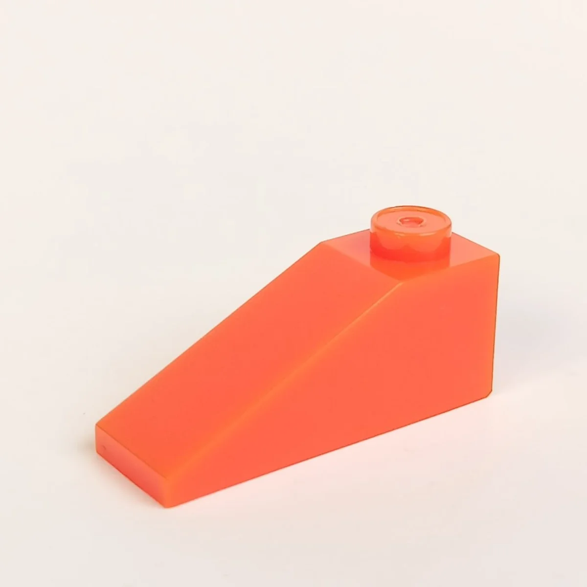 Slope Brick 33 1 x 3 with Stud on Top in Orange, Bright