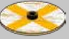 Weapon, Armor: Viking shield, yellow cross on white field in Beige, Light Olive Drab