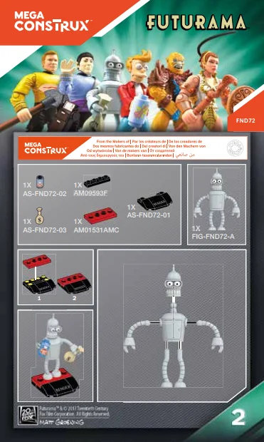Instruction booklet for FND72 Bender
