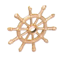 Wheel, Steering: ship in Copper (Metallic)