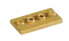 Plate 2 x 4 with 4 studs in Beige, Light Olive Drab