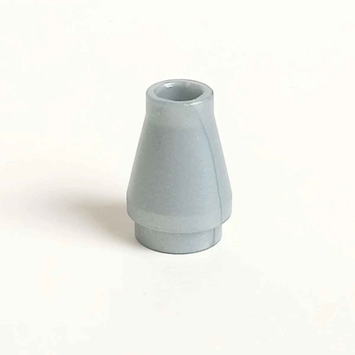 Cone 1 x 1 with open top in Gray, Steel