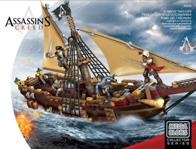 Instruction booklet for 94308 Gunboat Takeover