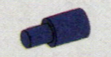 Connector: pipe, small with pin in Purple, Rich