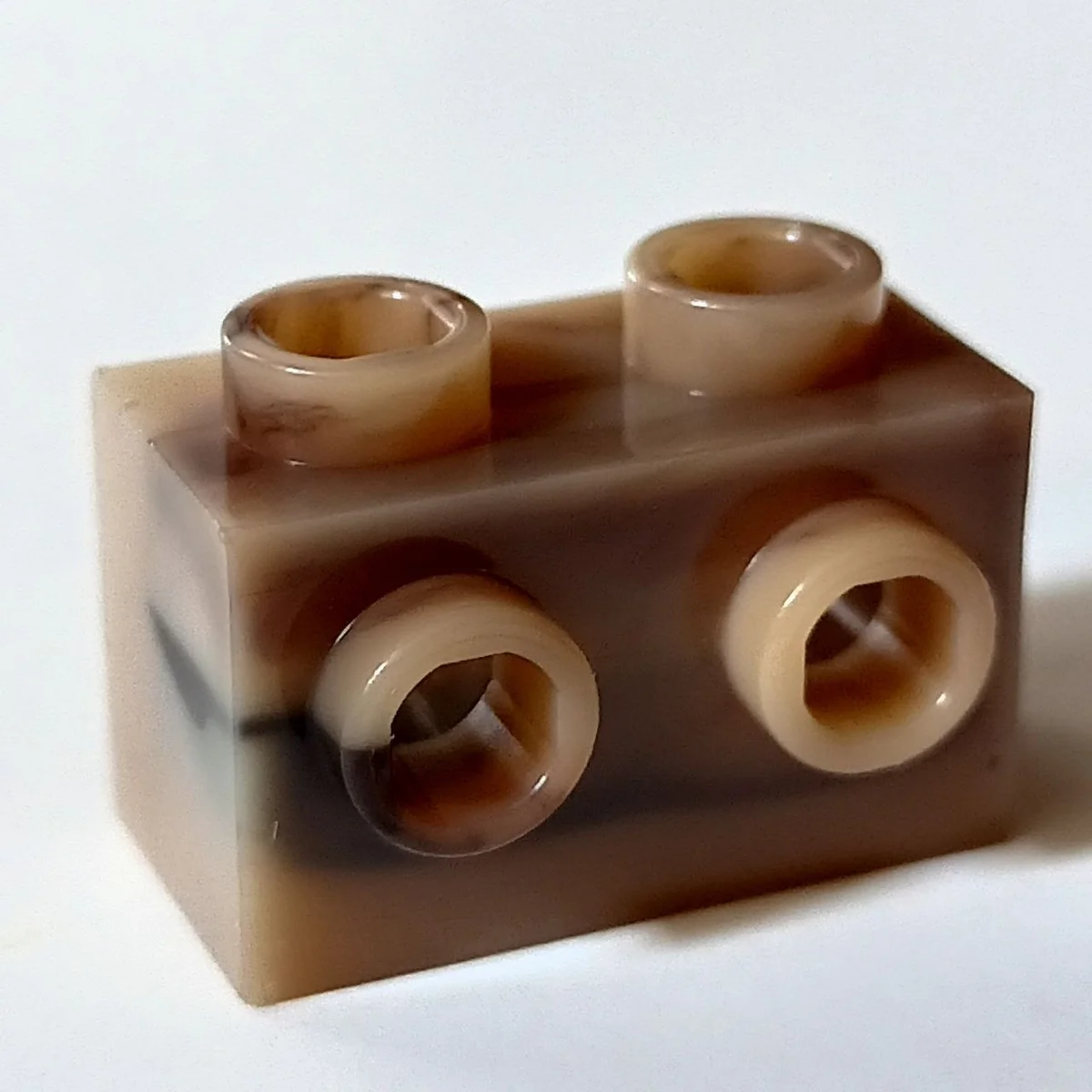Brick Modified 1 x 2 with side studs in Sand, Dark (Camo)